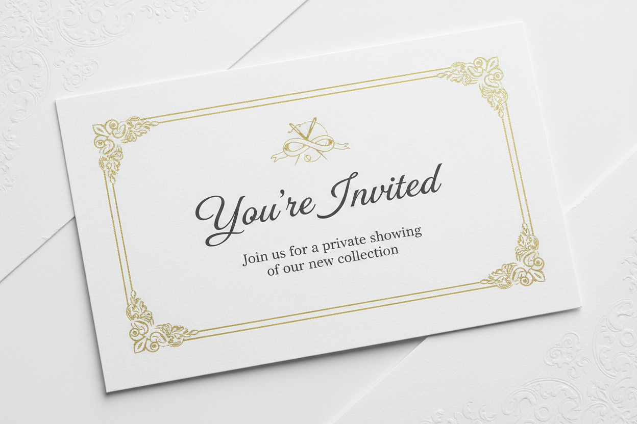 can you make a white packground with an invitation thats says your invited